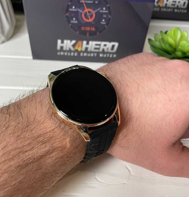 Годинник наручний амолед дисплей watch hk 4 hero 2 ремінця