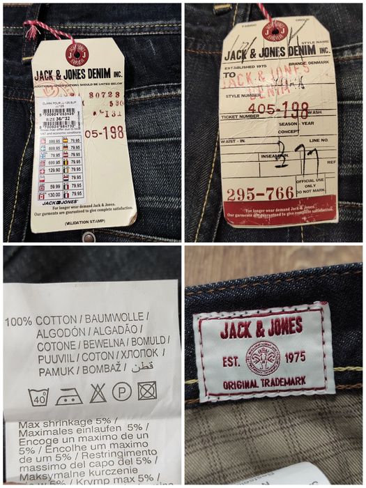 W36L32 Jack&Jones оригінальні чоловічі джинси