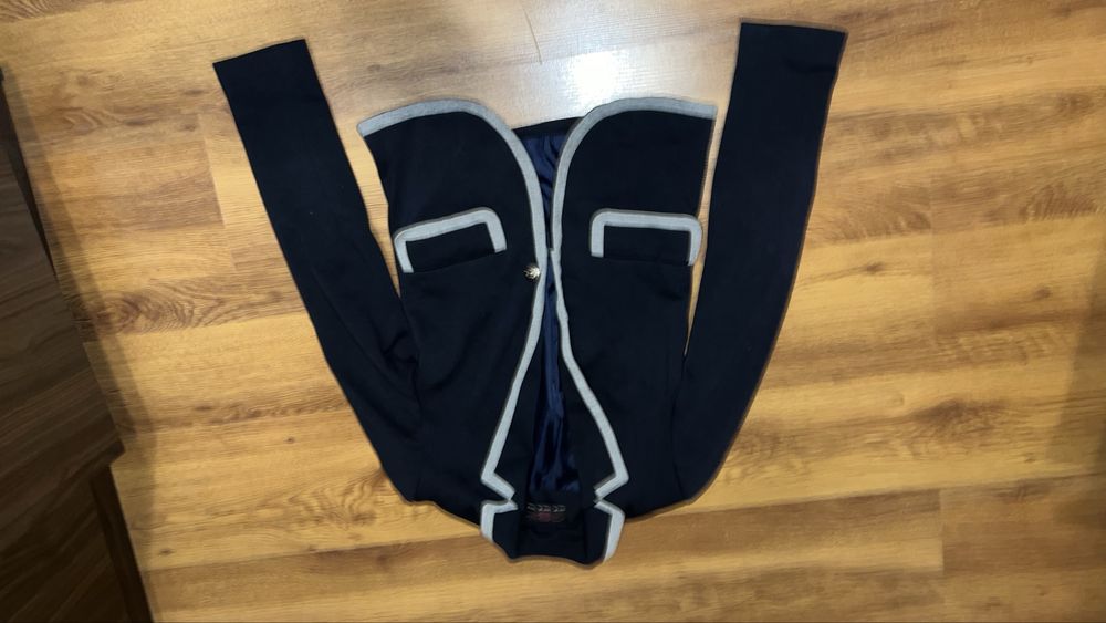 krótki żakiet damski 34 xs dziewczynka na galowo 152-158 cm