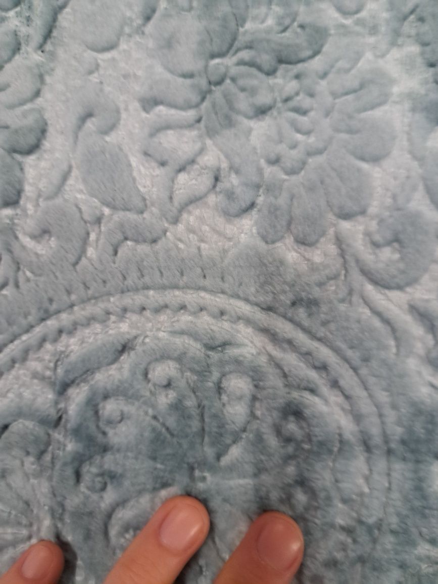 Dywan dywanik 80x160 z frędzlami miętowy galmour