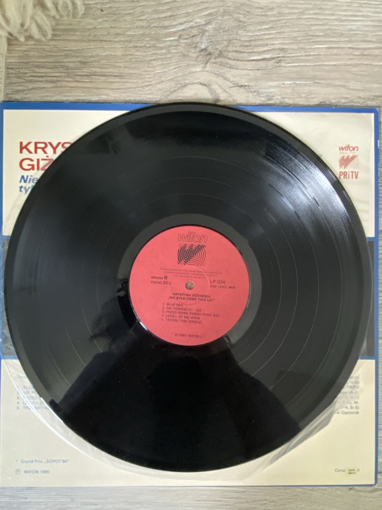 Krystyna Gizowska - Nie bylo ciebie tyle lat LP MINT
