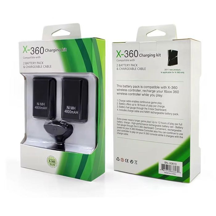Акумулятори для xbox 360 зарядний пристрій/зарядка/батарея джойстика