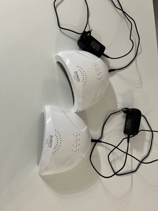 Zestaw do paznokci: pochłaniacz, frezarka, lampy. Używane, sprawne.