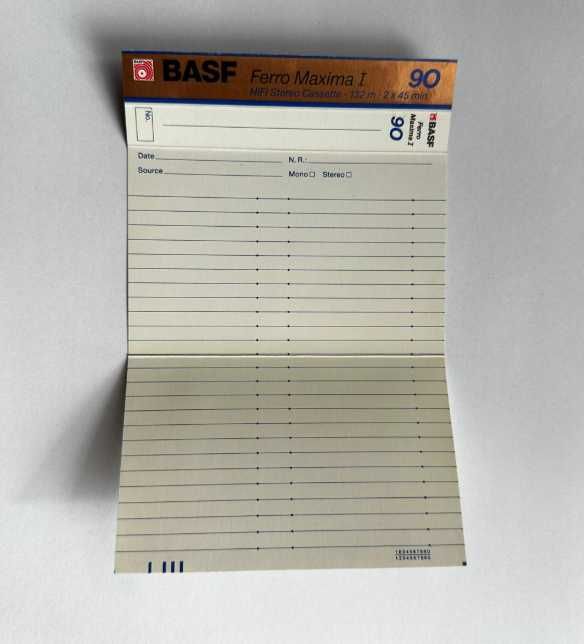 Kaseta magnetofonowa Basf Ferro Maxima I 90