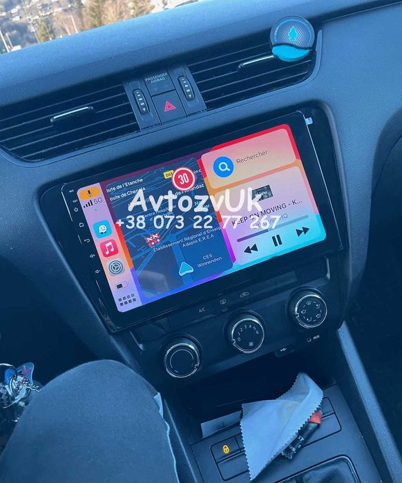 Android 14 SKODA Octavia 3 A7 A8 Октавия 3 А7 А8 CarPlay GPS Магнитола