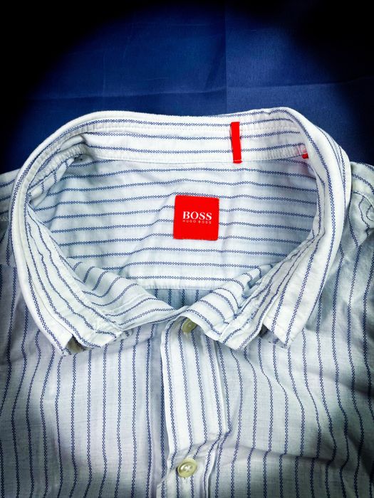 «Hugo Boss» Nowa Biała Męska Stylowa Koszula / M