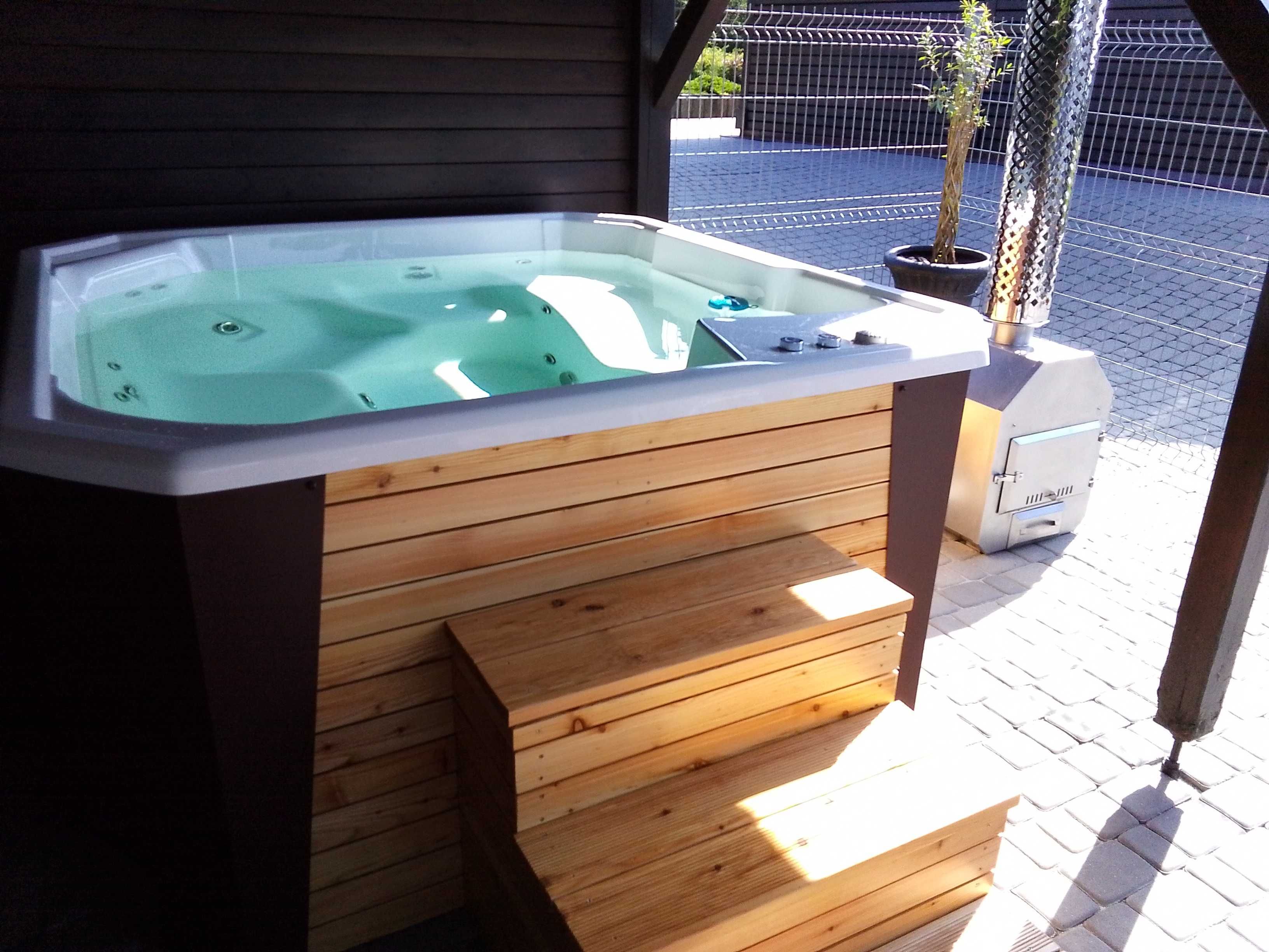 "ETNA" 5 osobowe Jacuzzi, Balia ogrodowa, Gorąca beczka, SPA ogrodowe