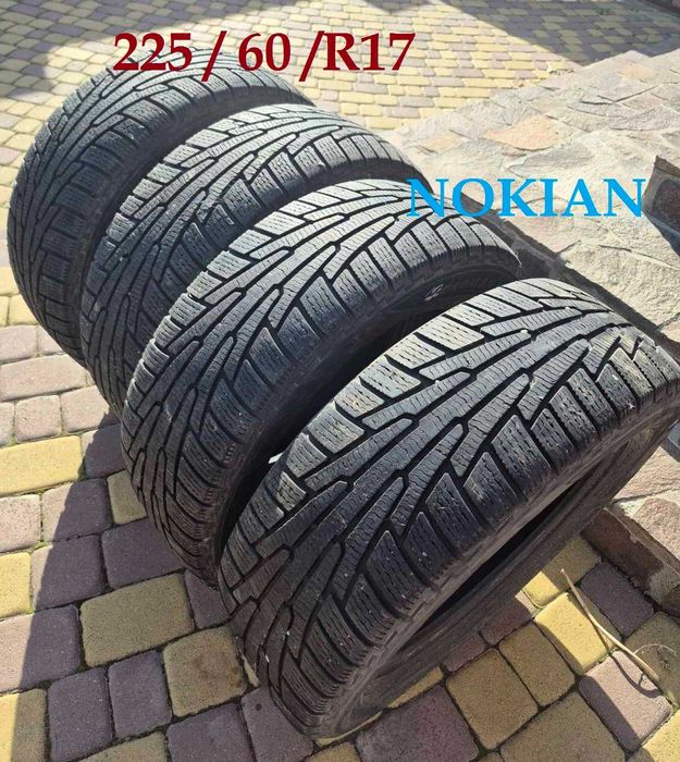 Зимові шини!! колеса, резина Nokian NORDMAN RS2 SUV 225/60/17, 6-7мм