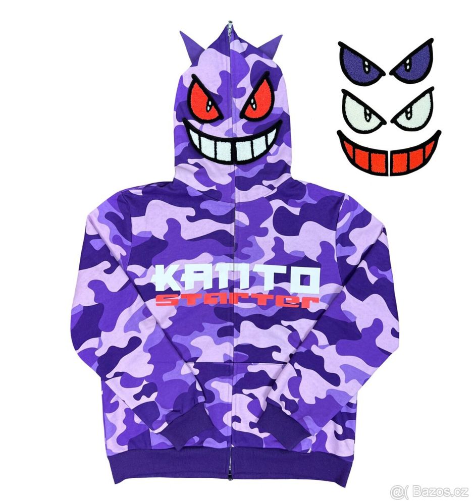 Kanto Starter Geng Hoodie Gengar