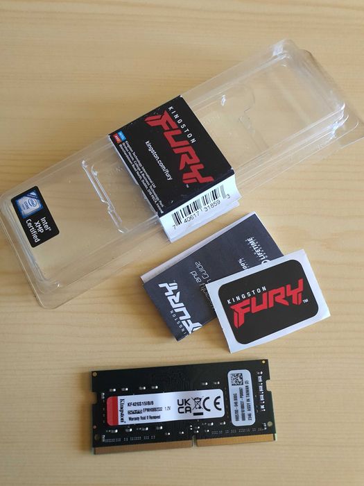 ram 8-GB DDR4 Kingston FURY Impact SODIMM 2666 MHz do laptopa aio CL15