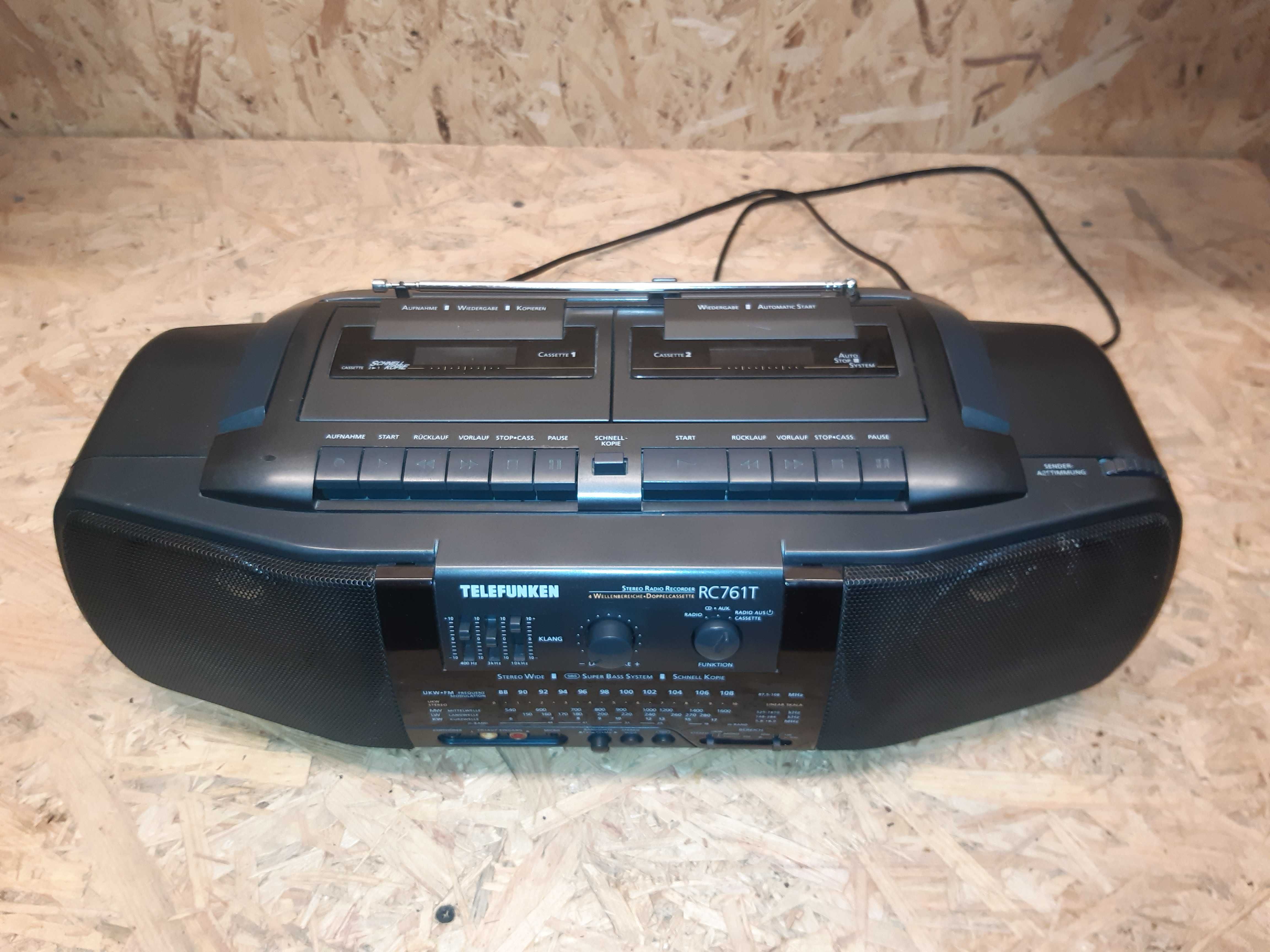 Radiomagnetofon kaseciak  Telefunken RC 761T