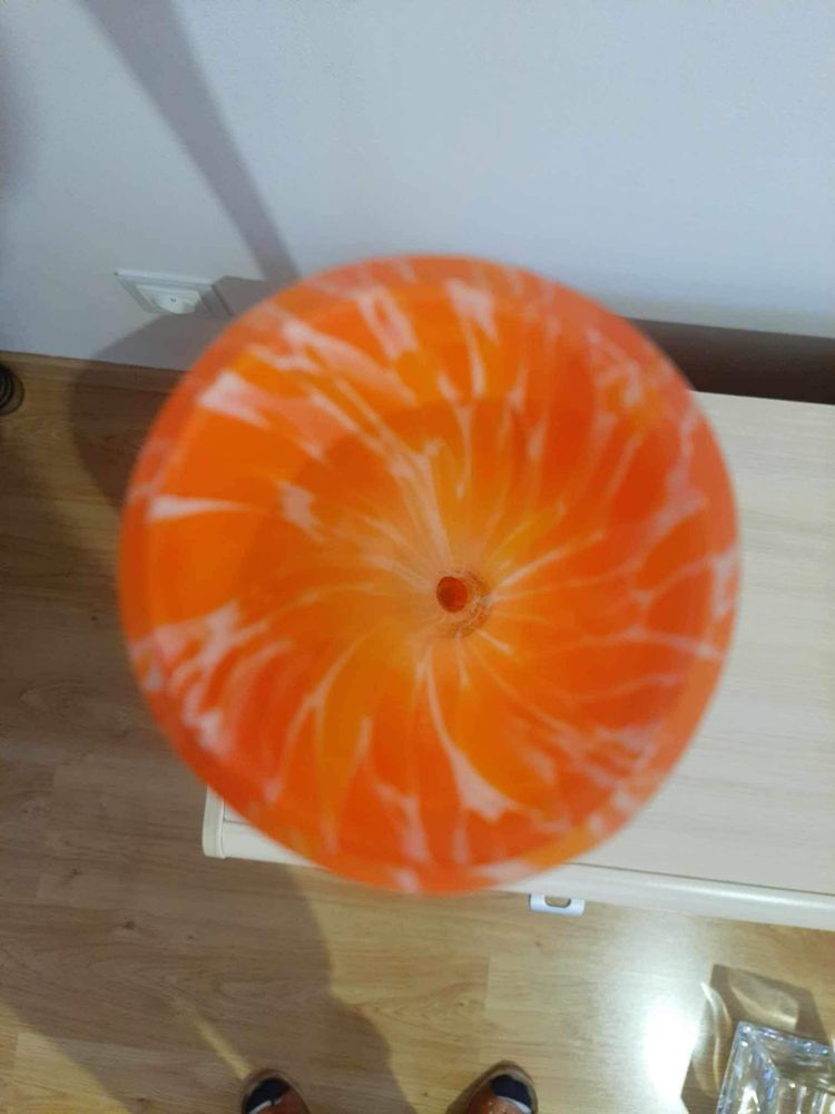 Wazon szklany pomarańczowy