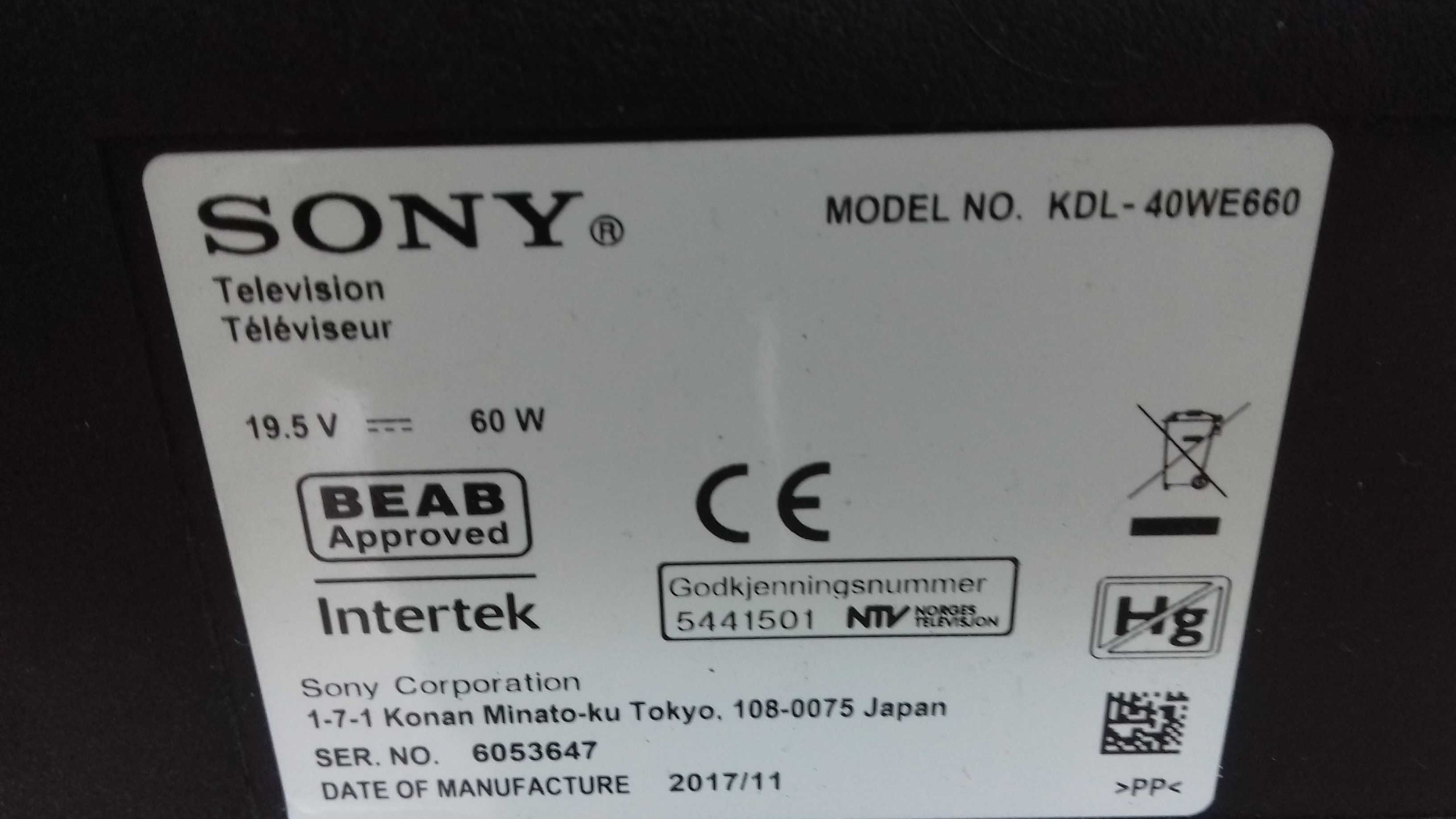 Telewizor LED 40" z DVB-T2