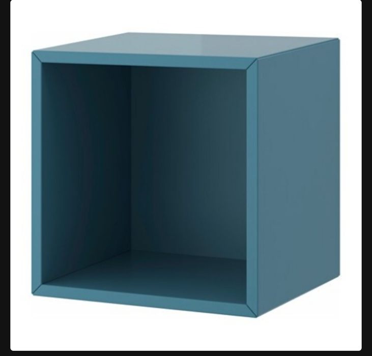 Półka szafka wisząca Ikea VALJE niebieska 35/35