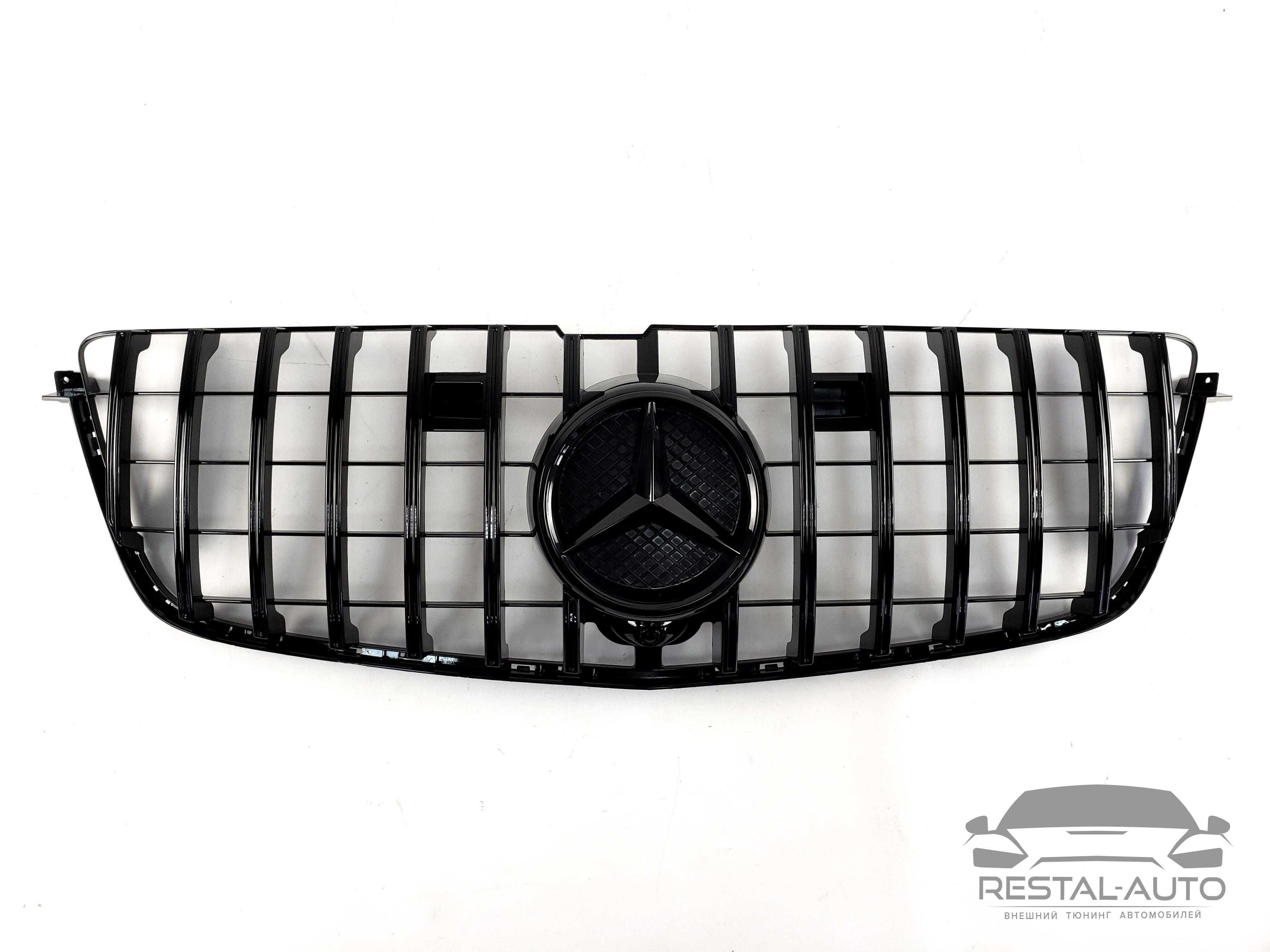 Решетка радиатора на Mercedes GLS-class x166 2015 - 2019 года.