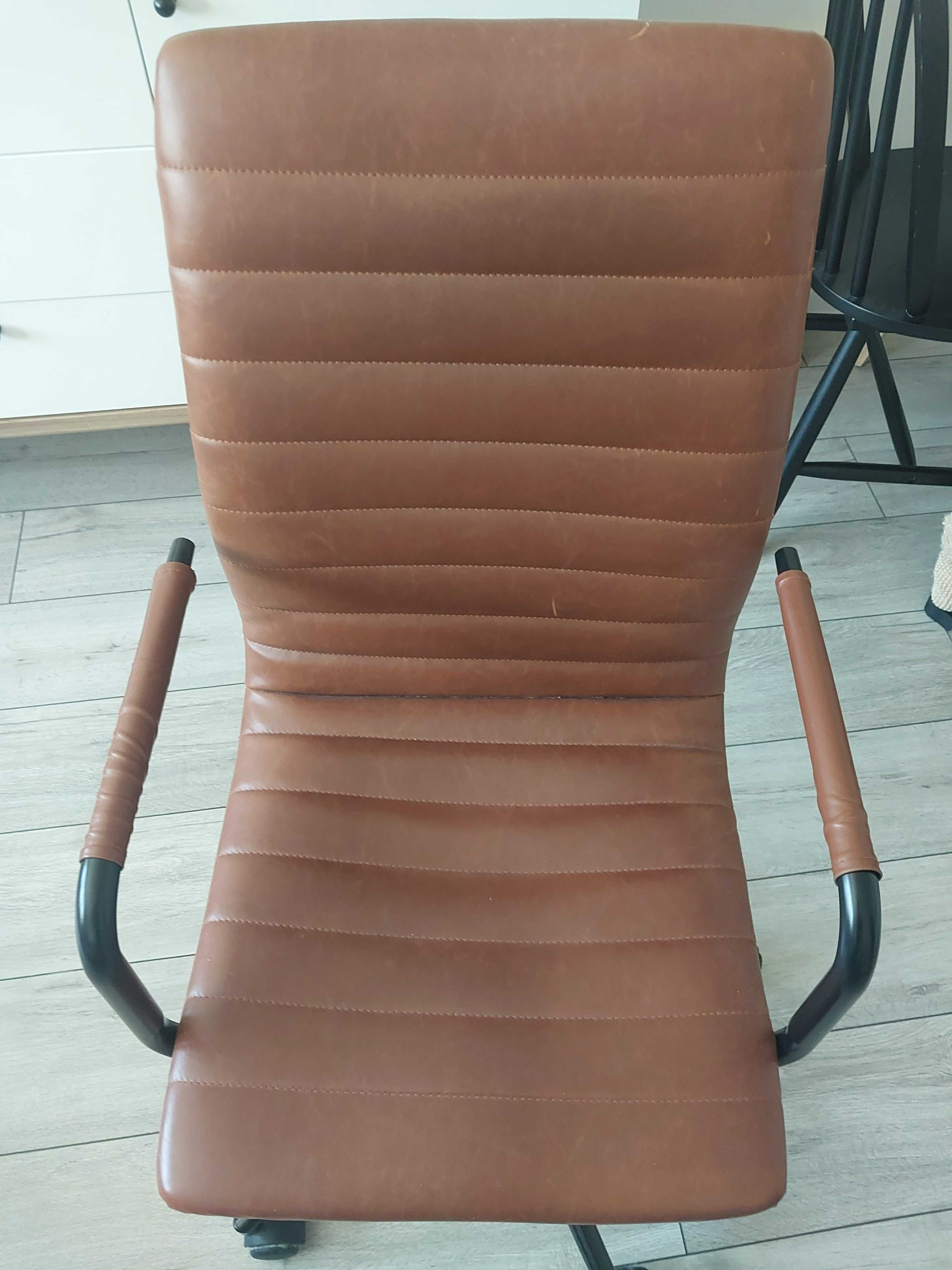 krzesło biurowe ze sztucznej skóry fotel biurowy obrotowy winslow