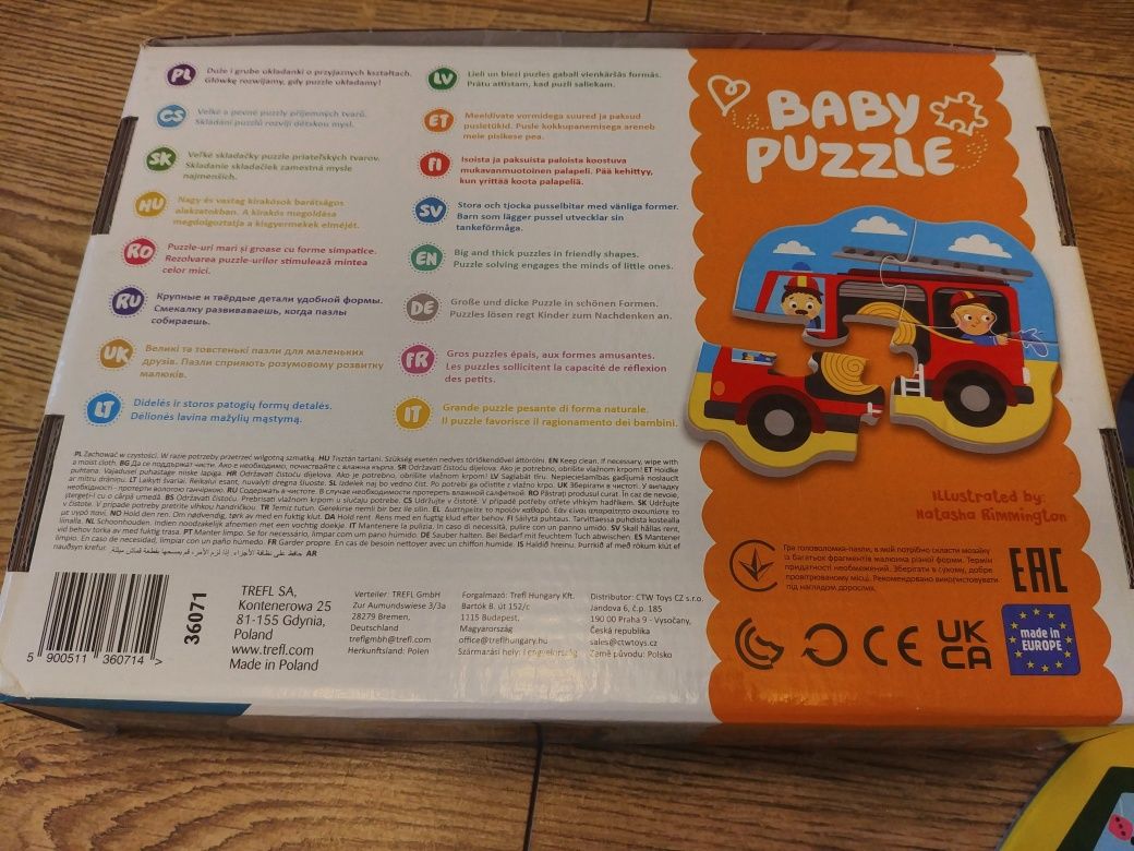 Trefl Baby Puzzle 4 układanki pojazdy dla Dzieci 2+
Stan