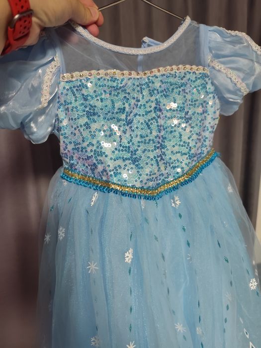 Сукня на дівчинку Ельза. Сукня сніжинка. Розмір 100-120