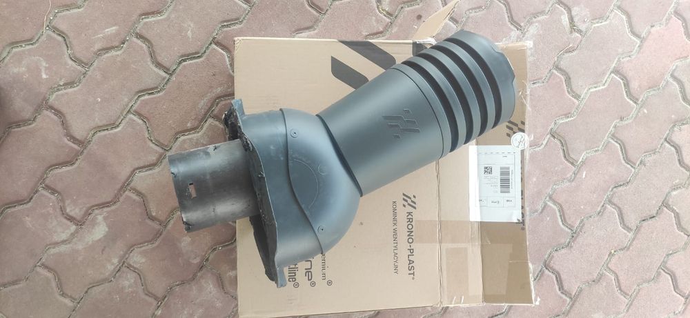 Krono-plast kominek wentylacyjny 125mm profil T18 grafit