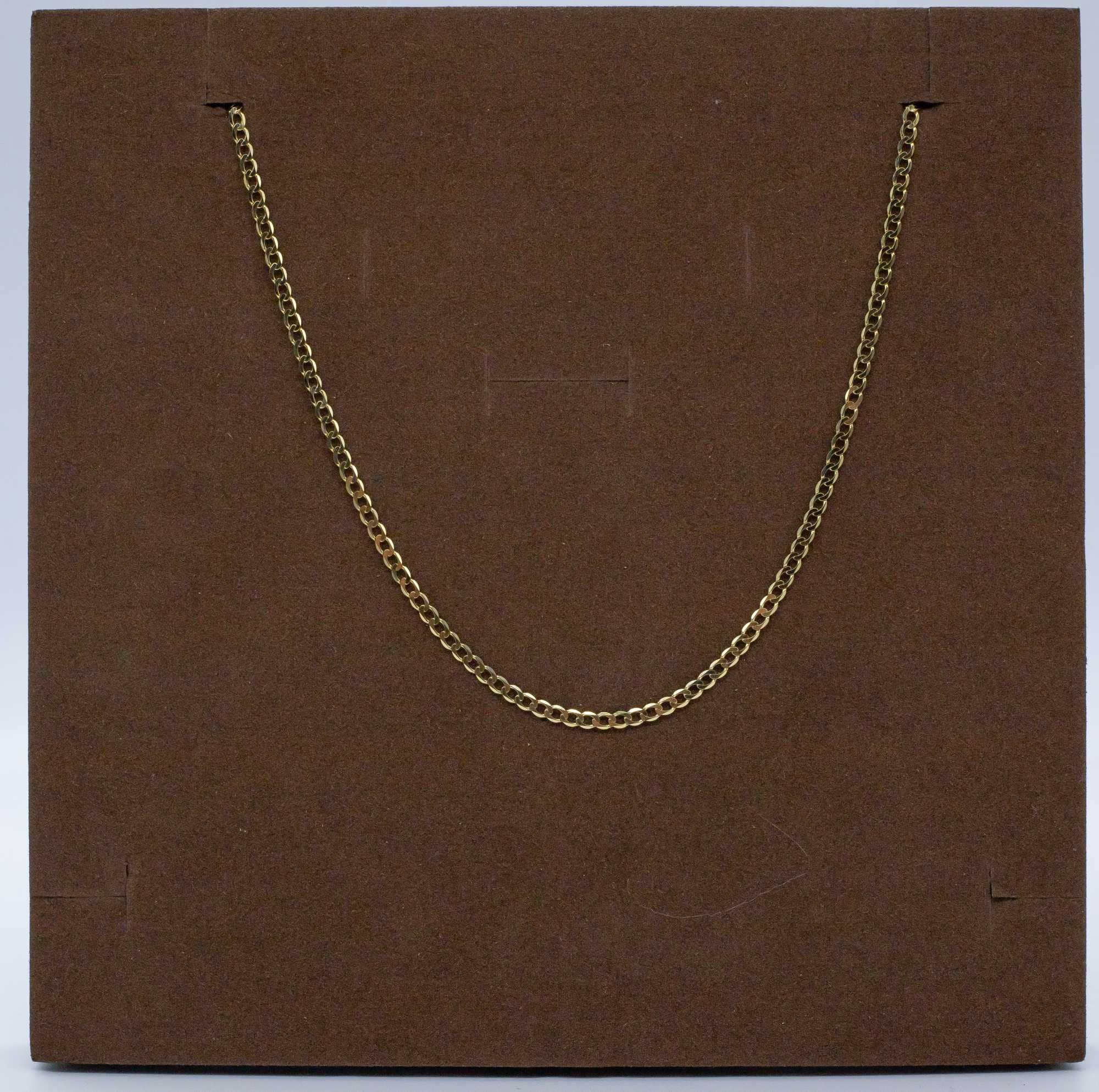 złoty łańcuszek 585 14K 4,52 gram 55cm Pancerka Nowa PEŁNA