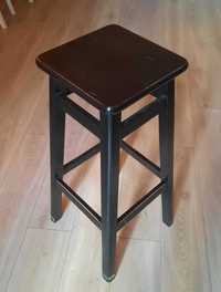 табурет (стілець) барний чорного кольору, дерев'яний