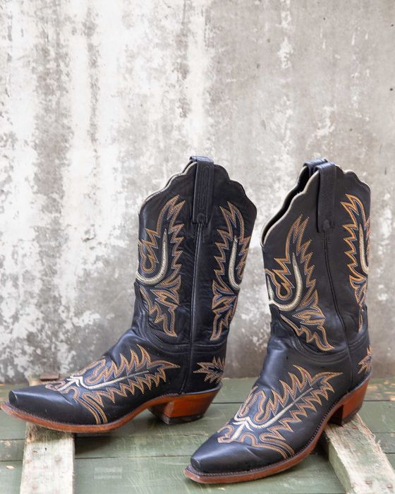 Lucchese ковбойські жіночі чоботи 9 1\2 розмір. Шкіра. Ручна робота.
