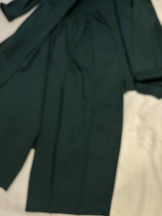 Szalony komplet  w butelkowej zieleni