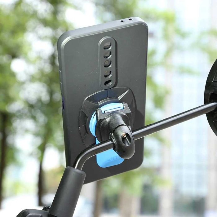 Suporte telemóvel amortecedor universal compatível quad lock moto