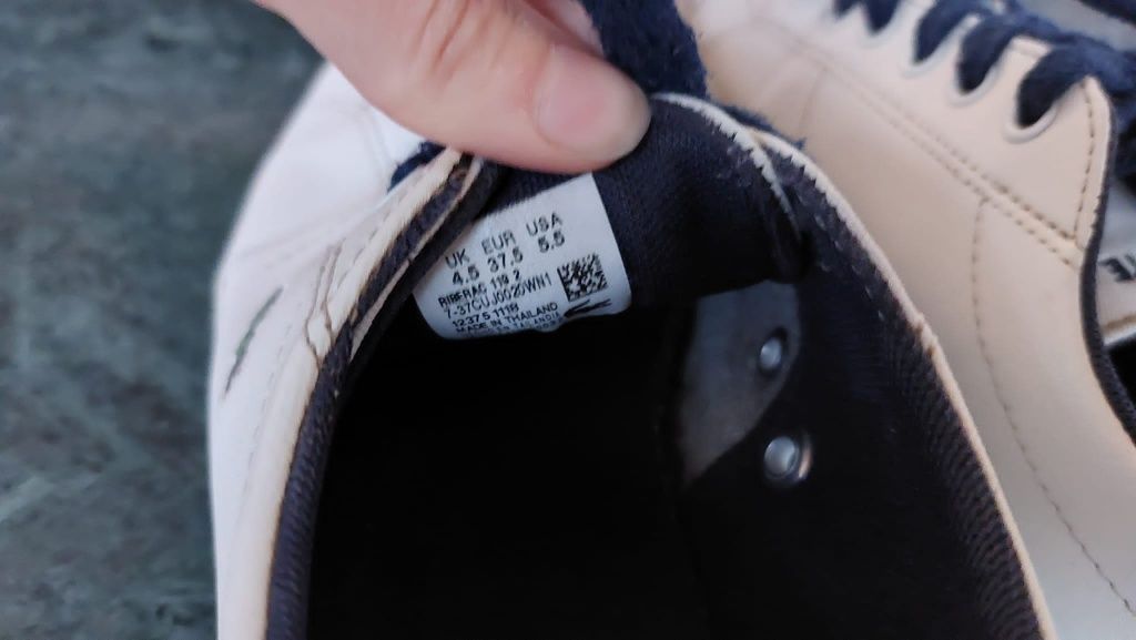 Trampki sneakersy lacoste r.37.5 db