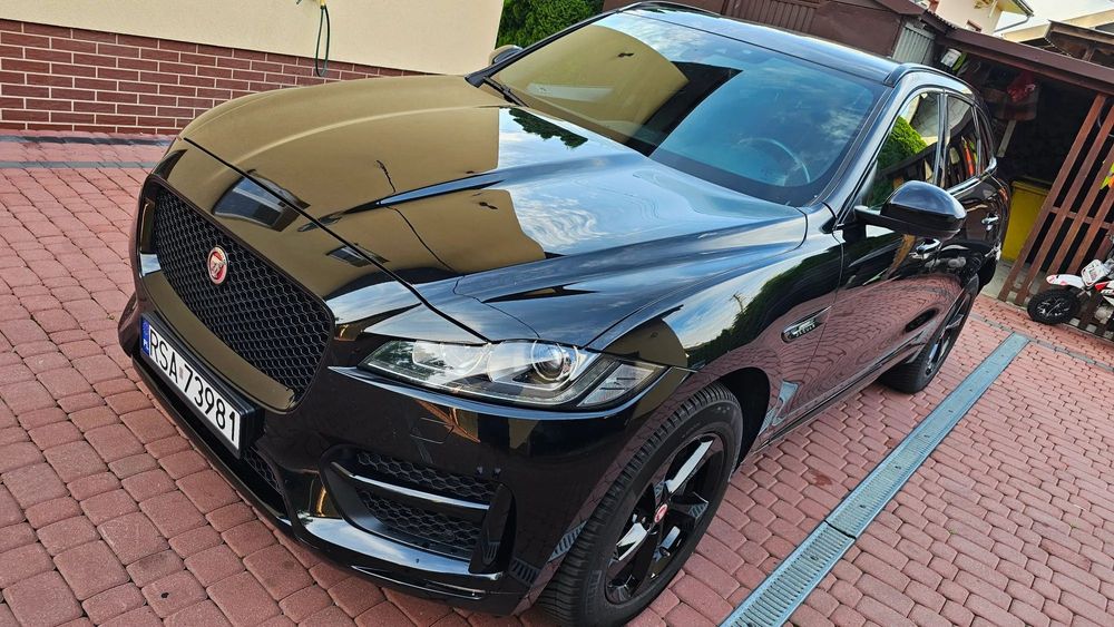 Jaguar F-Pace 3.0D V6 300KM R-SPORT 2018r 4X4 Automat Stan BDB Zamiana Sanok