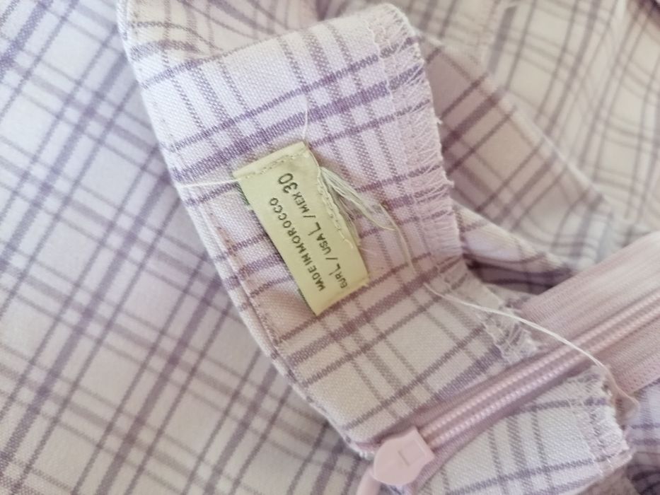 Saias xadrez Rosa e beje