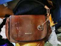 Michael Kors Torba skóra brąz złote logo nowa z metkami