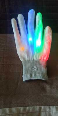 LED rękawiczki zabawowo imprezowe