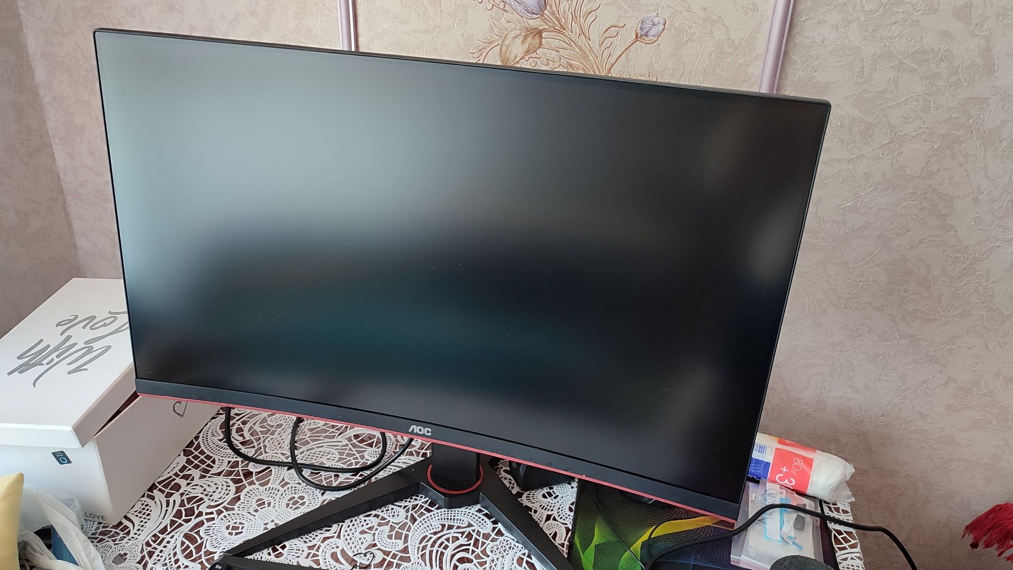 Монітор 27" AOC C27G1 144hz 1mc на запчасті.