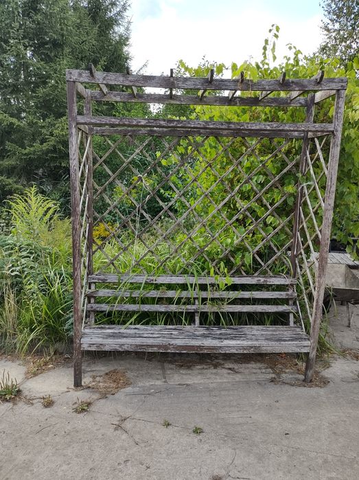 Ławka dębowa do ogrodu
