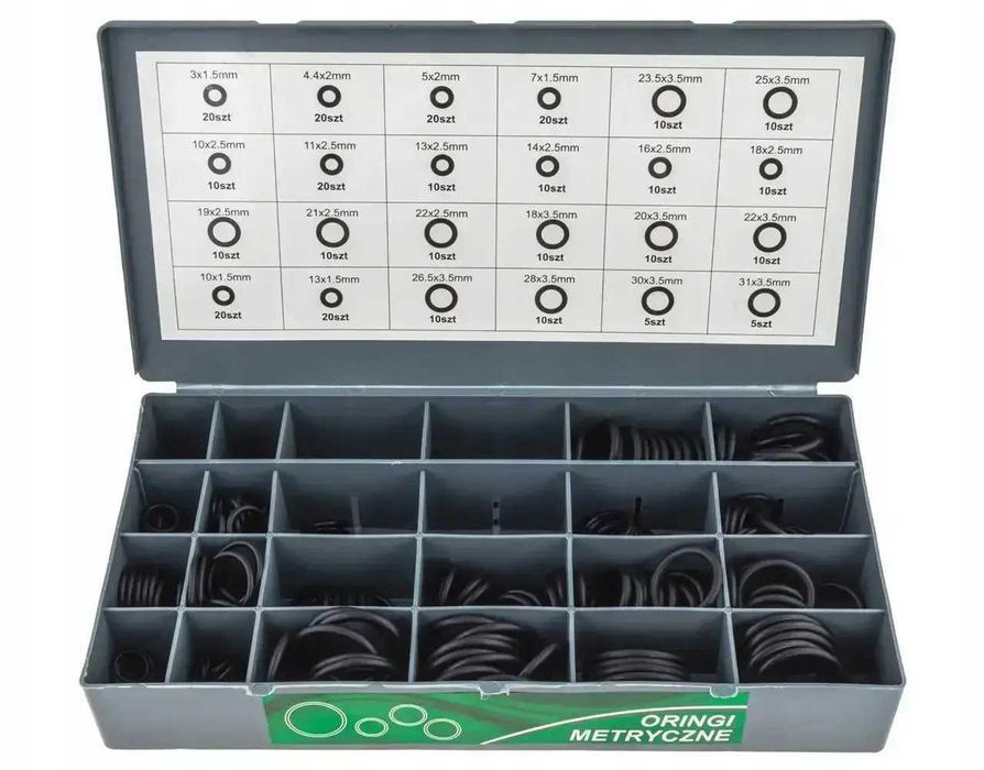 Кільця ущільнюючі SAE NBR HNBR 900шт. Falon-Tech FT-AO900