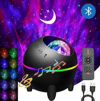 Projektor Mini Star z głośnikiem Bluetooth, Night Light 10 kolorów