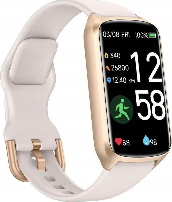 Smartwatch z cało dobowym pomiarem tętna wodoodporny