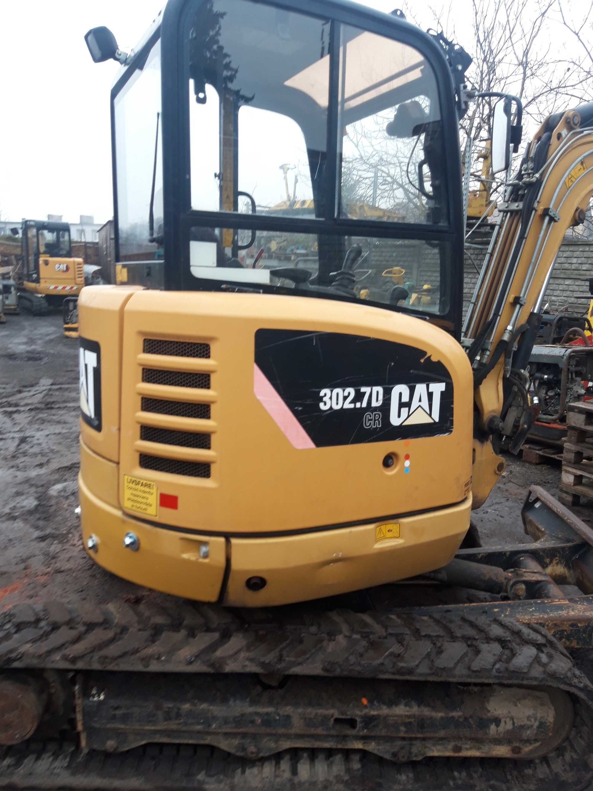 koparka cat 302.7 caterpillar 2,7tony 2013r. JCB Kubota bobcat