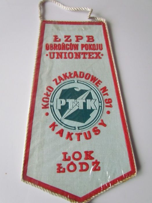 Proporczyk XX Rajd Włókniarzy '89 UNIONTEX PTTK Łódź