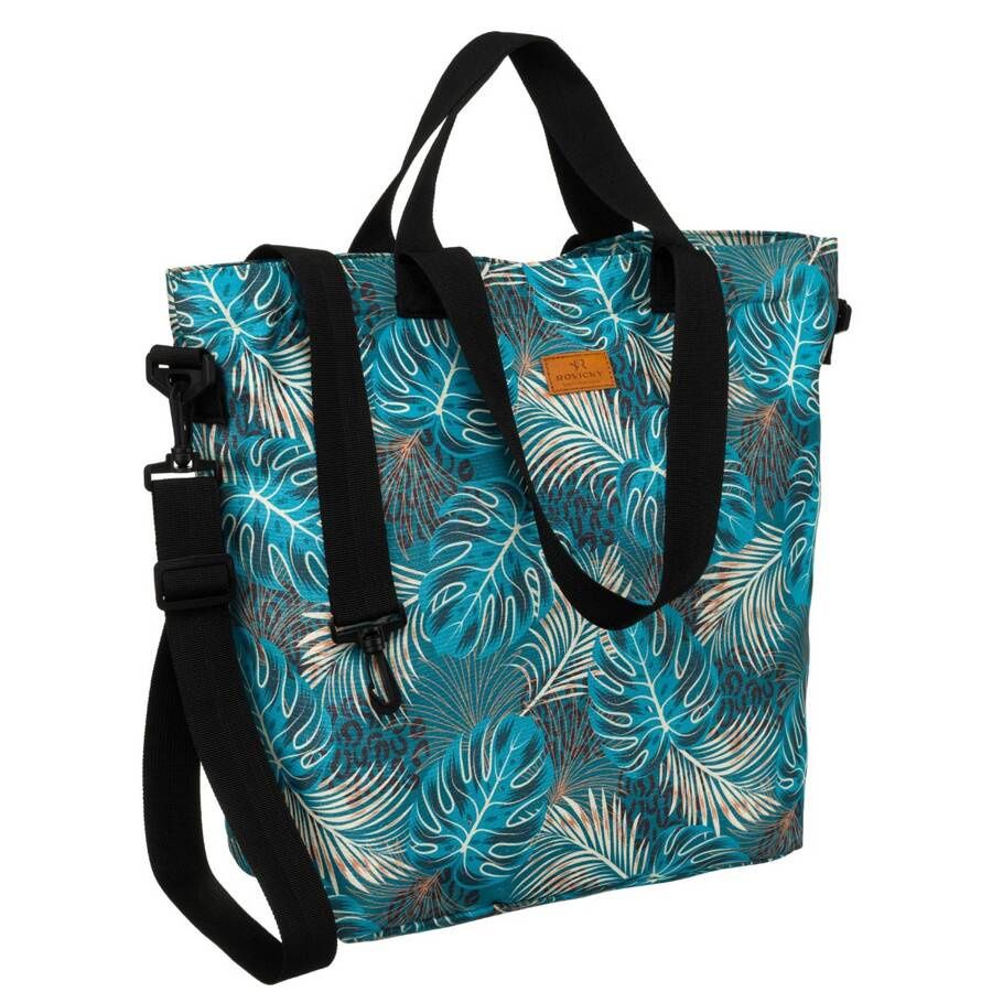 pojemna torba shopper na zakupy w modny wzór - rovicky