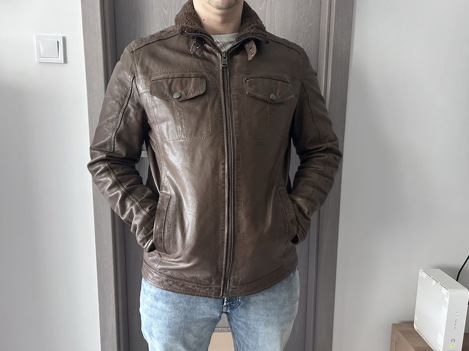 Kurtka skórzana pilotka