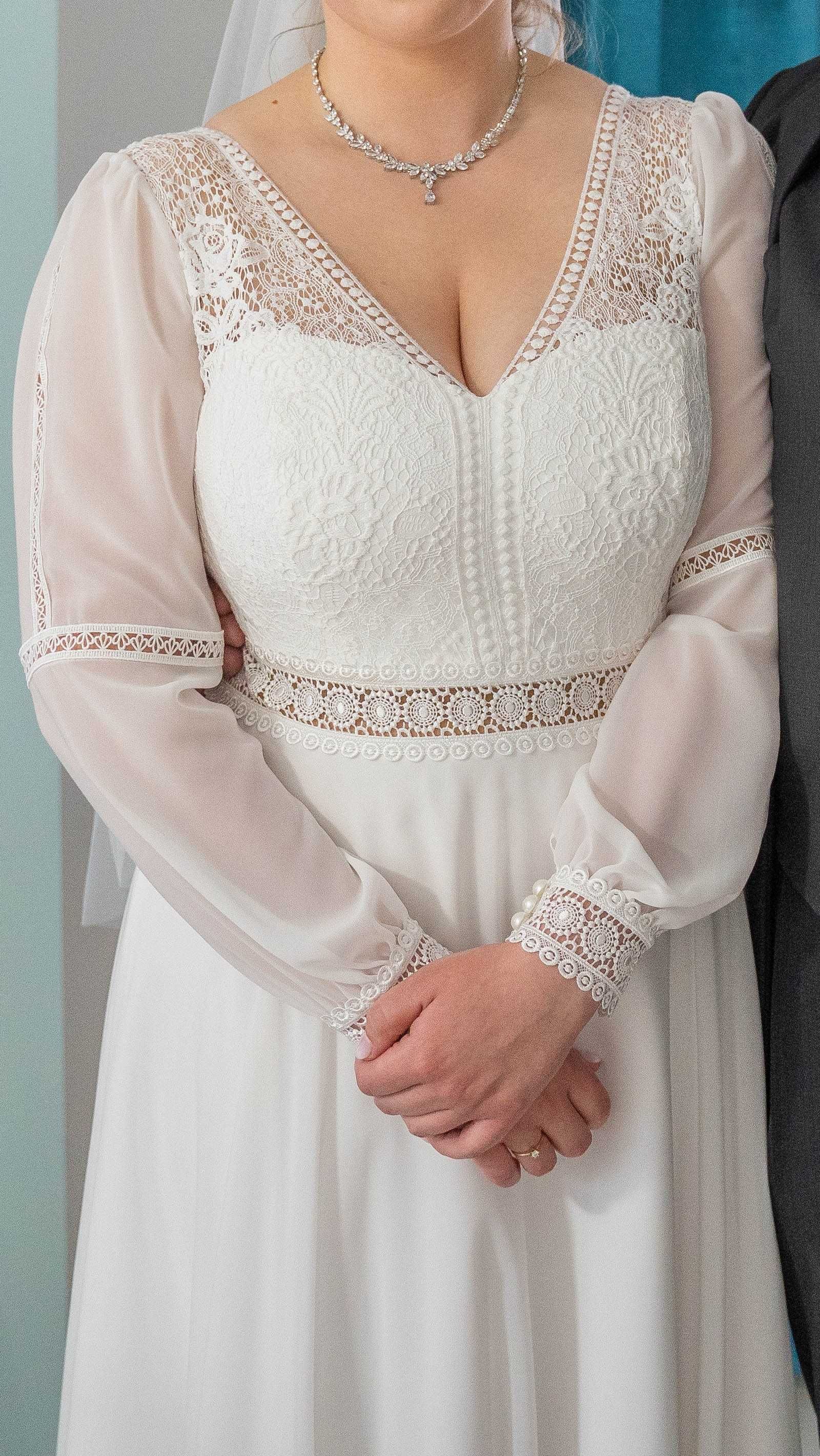 Suknia ślubna Layla z salonu Dama Couture, rozmiar 42/44
