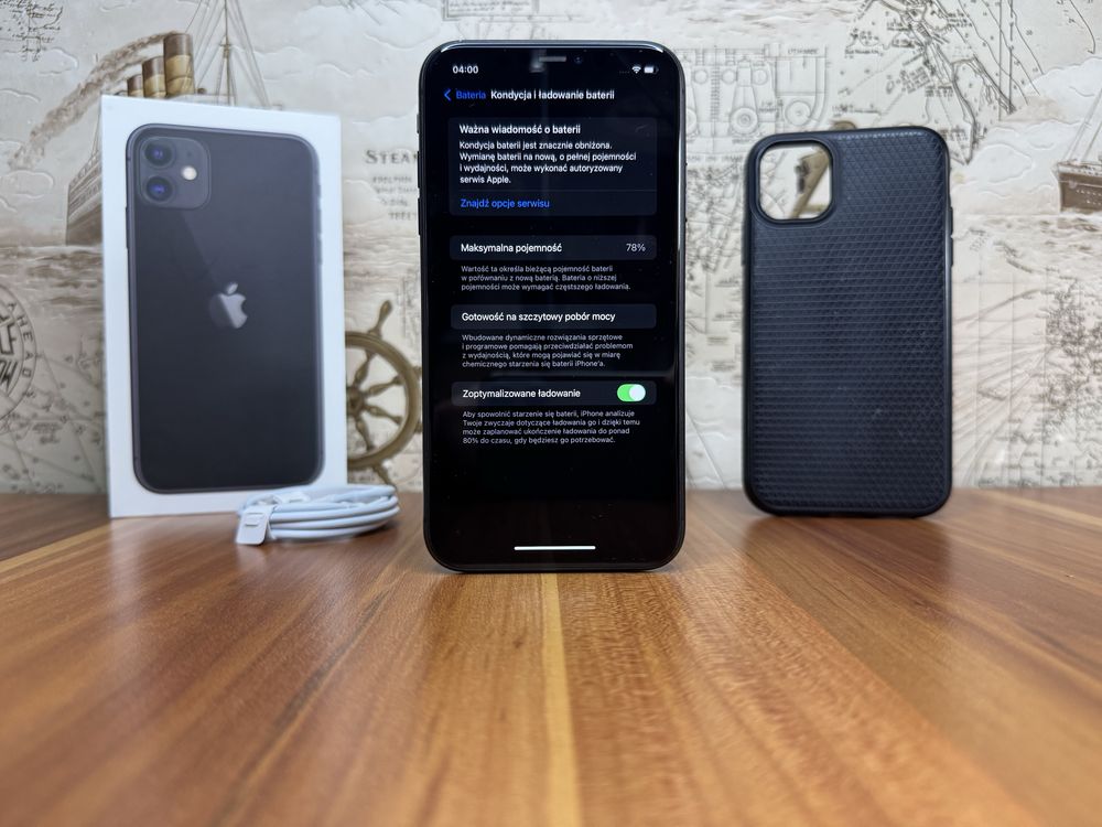 iPhone 11 • JAK NOWY • Etui • Ładowarka