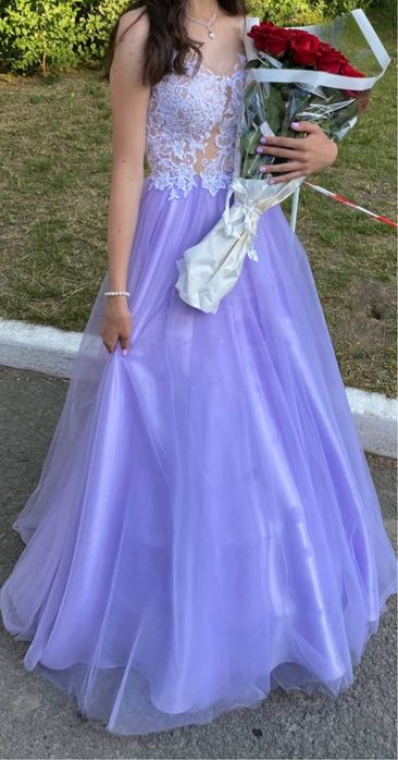Випускне плаття лавандового кольору розмір S (44)