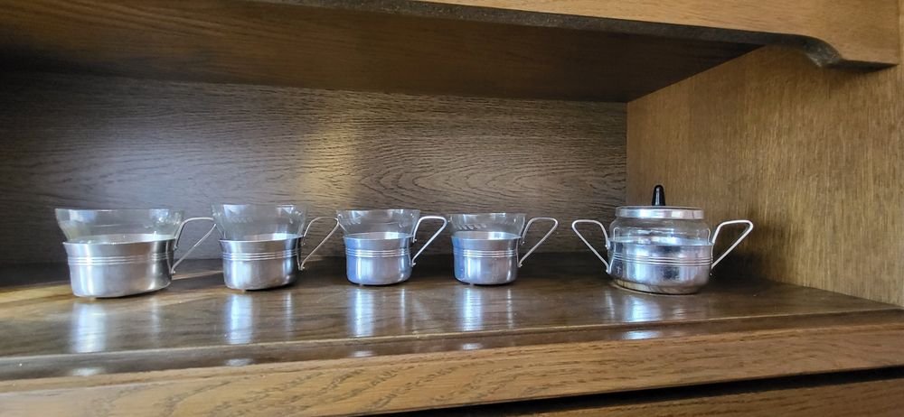 Szklanka z koszyczkiem aluminiowym