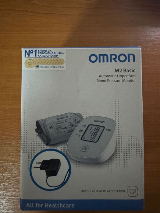 Тонометр OMRON M2 Basic з адаптером