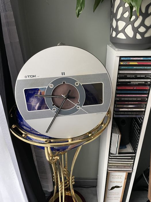 Szpula SA Magnetofon Szpulowy 26.5cm Zegar/Robiony na Zamowienie!