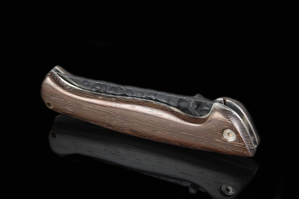 Nóż myśliwski taktyczny składany NIEDŹWIEDŹ Drewno drewniany R13