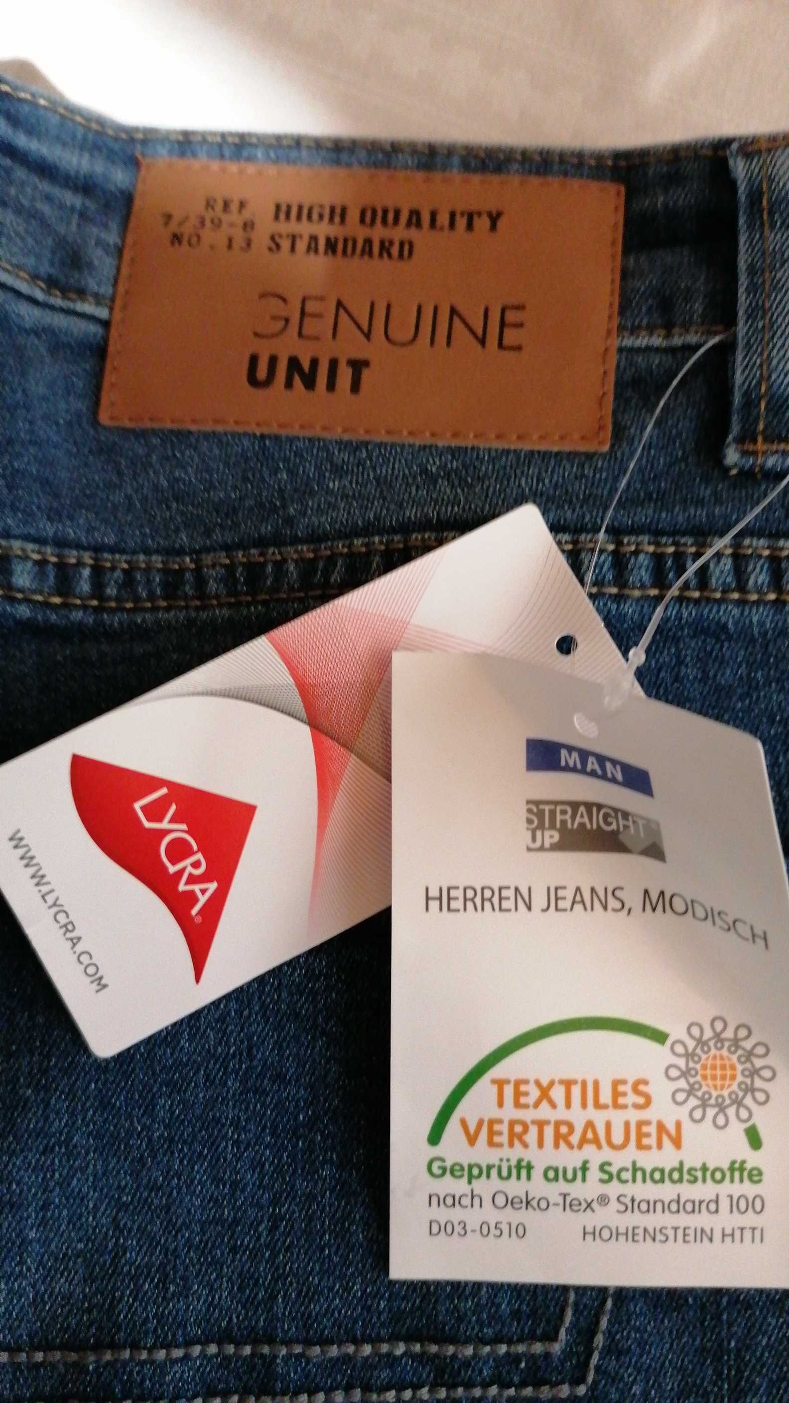 L/166 Spodnie męskie jeans nowe Straight  Up  rozm. 48